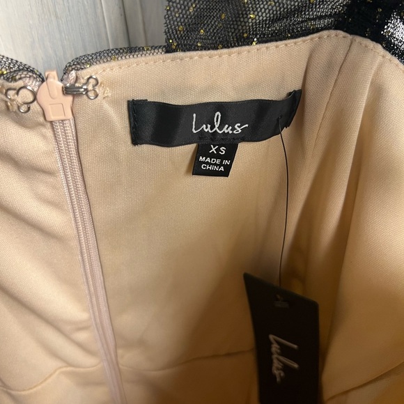 Elegant Black and Cream‎ Women's Dress - Picture 10 of 12